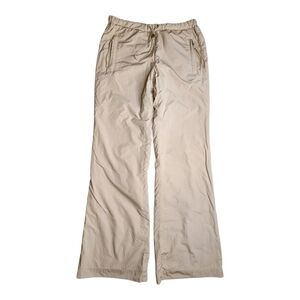 Banana Republic Vintage Khaki Snow Ski Pants Holiday Lined in Red Fleece Sz XS